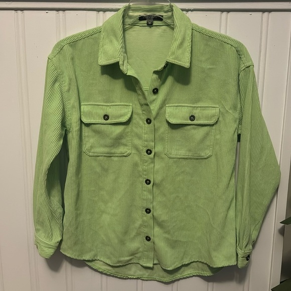 Velvet Heart Jackets & Blazers - Neon Green Shacket by Velvet Heart - Size XS